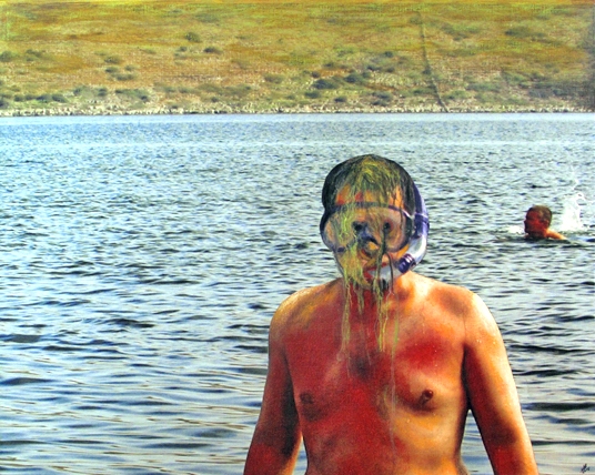 Beach Time: Snorkel Swimmer - top