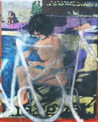 Graffiti: Sitting By The Pool